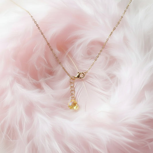 Collar Blue Oro Cristal