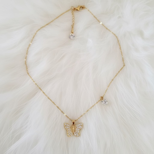 Collar Butterfly By AngieParov, Oro