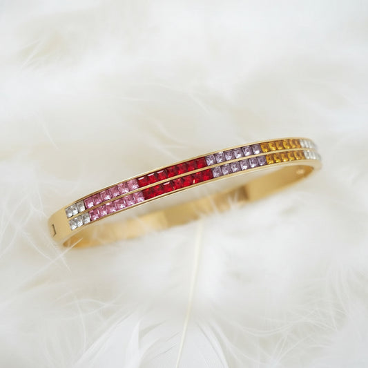 Pulsera Greta, Oro Cristal