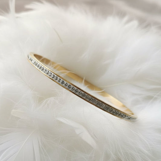 Pulsera Luna , Oro Cristal