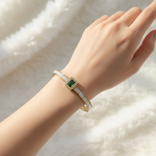 Pulsera Evangelina , Oro Cristal