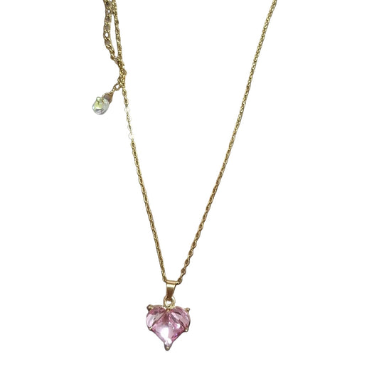 Collar Corazón Rosé Oro