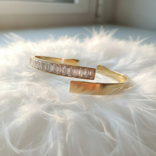Pulsera Cleopatria , Oro Cristal