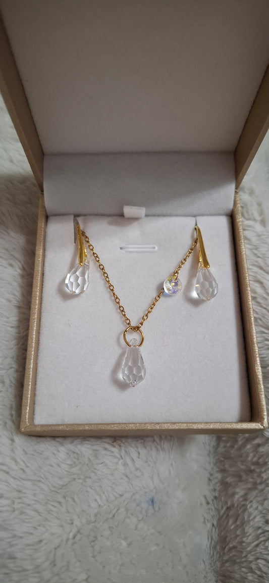 Conjunto Tiare By AngieParov, Oro Cristal