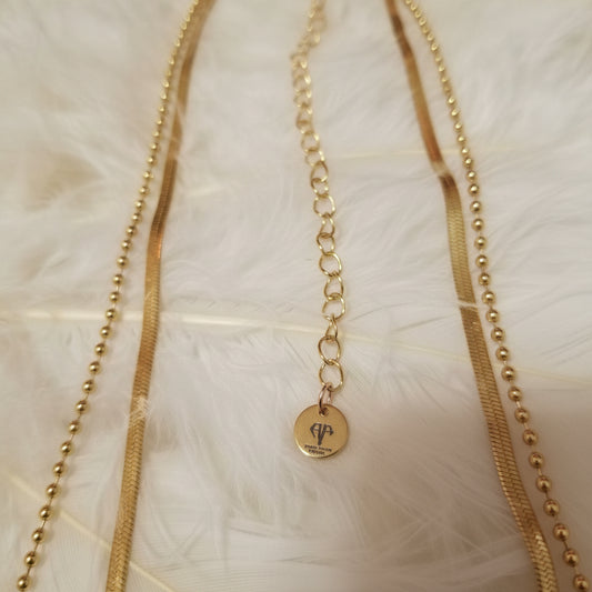 Collar Love, Oro Cristal