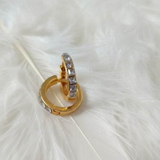 Aros Danae Oro Cristal