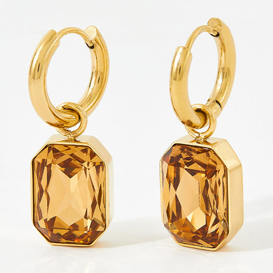 Aros Catalina, Oro Cristal Zircón