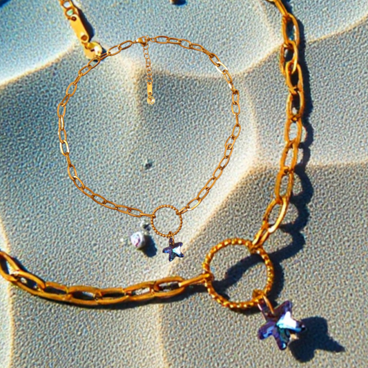 Collar Starfish By AngieParov, Oro Cristal