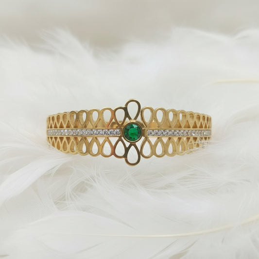 Pulsera Talía , Oro Cristal