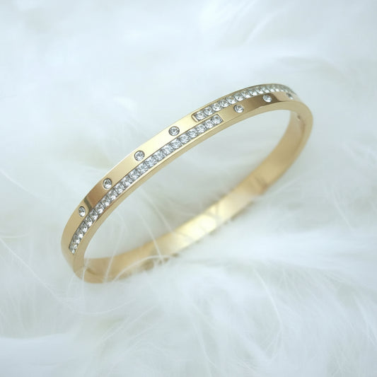 Pulsera Aisha , Oro Cristal