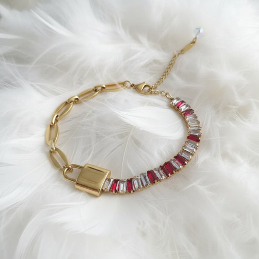 Pulsera Tenis Selena, b.Oro