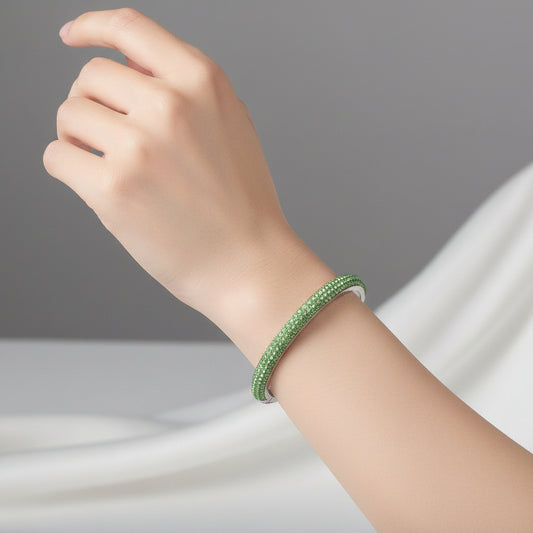 Pulsera Brazalete Selva, Oro Cristal