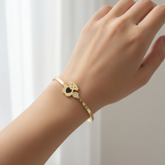 Pulsera Teddy, Oro Cristal
