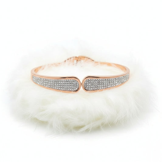 Pulsera Tanya, Oro Rosa Cristal