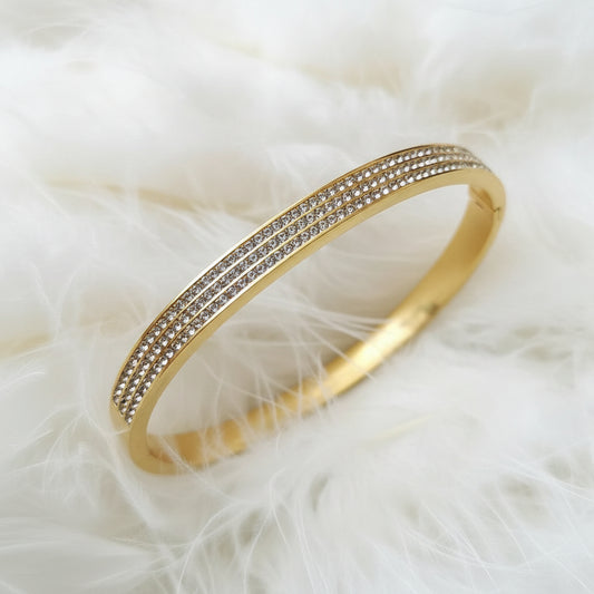 Pulsera Gloss, Oro Cristal
