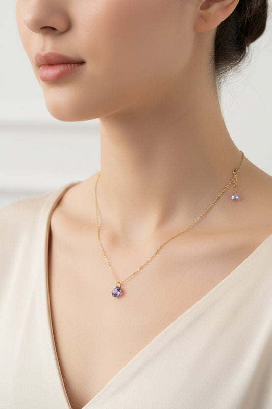 Collar Melissa By AngieParov, Oro Cristal