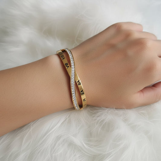 Pulsera Roma, Oro Cristal