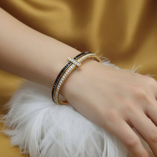 Pulsera Atenea , Oro Cristal