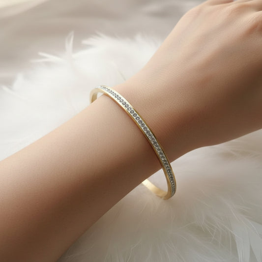Pulsera Luna , Oro Cristal