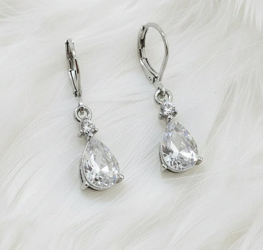 Aros Victoria Plata Cristal
