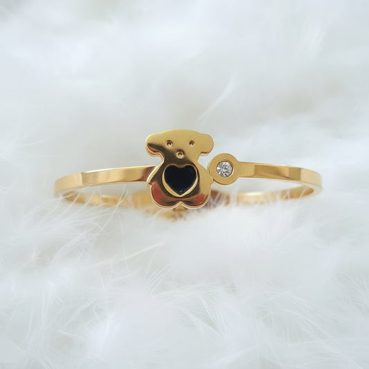 Pulsera Teddy, Oro Cristal