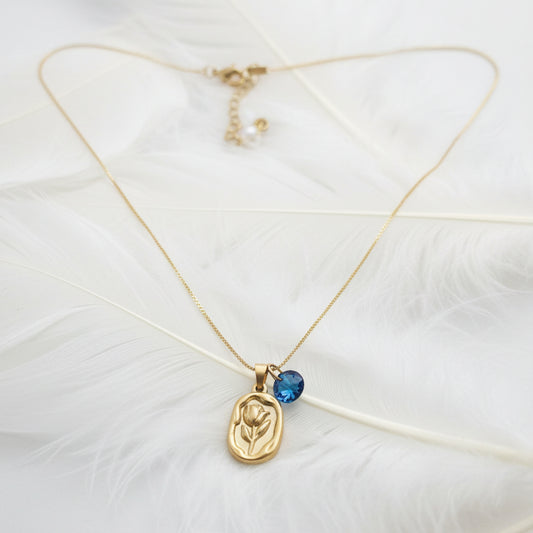 Collar Vered, Oro Cristal