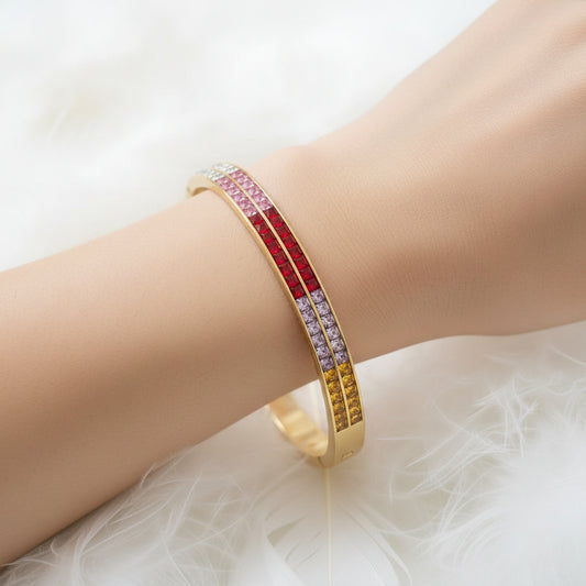 Pulsera Greta, Oro Cristal