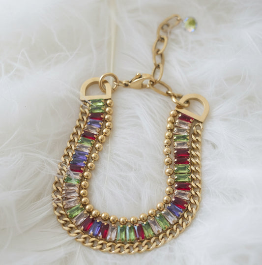 Pulsera Tenis Aryna, B.Oro