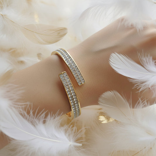 Pulsera Jael , Oro Cristal
