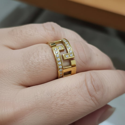 Anillo Grecia, Oro cristal