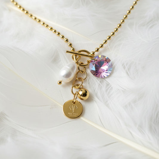 Collar Kintsukuori, Oro Cristal